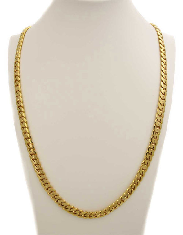 14 MM CUBAN LINK CHAIN (14k Gold over 999 Silver) BIG
