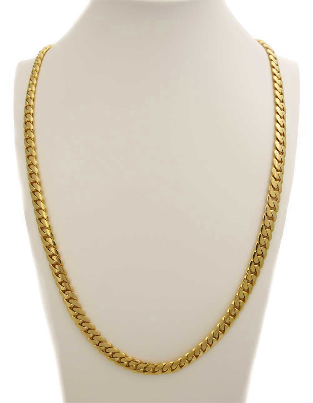 Hand made Cuban Link Chain (gold over silver)