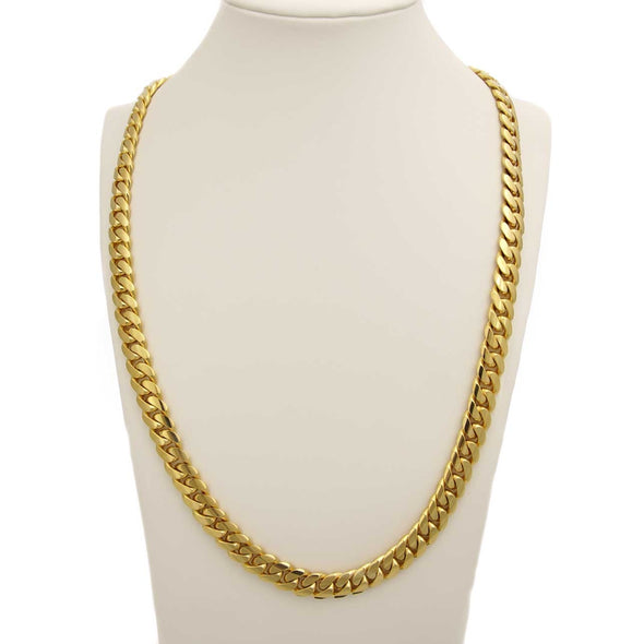 22 MM CUBAN LINK CHAIN (14k Gold over 999 Silver) HUGE