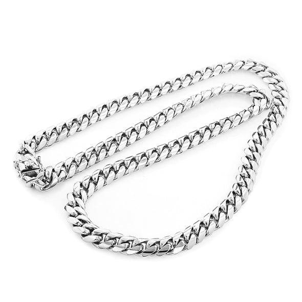 18 MM  Cuban Link Chain (Silver) BIG