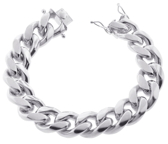 Cuban Bracelet Diamonds | 925 Sterling Silver Bracelet | Silver Miami Cuban  Bracelet - Bracelets - Aliexpress