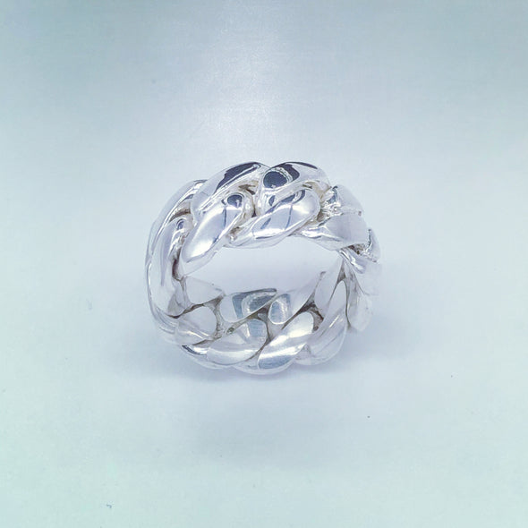 Cuban Link Ring  Silver