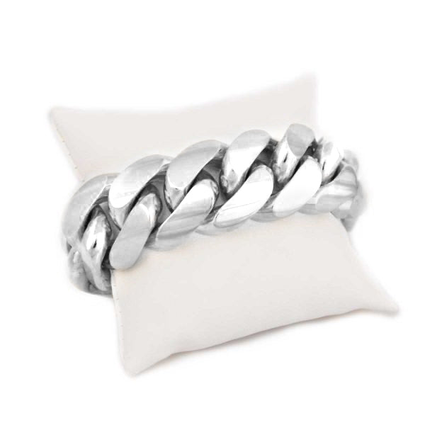 THE SILVER CUBAN LINK BRACELET – The M Jewelers